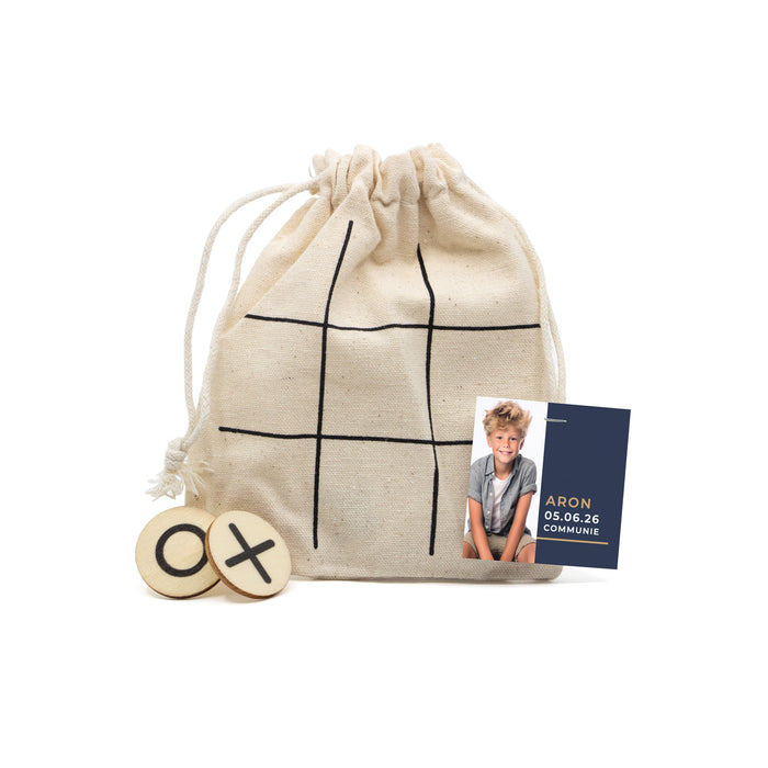 Boter kaas en eieren met eigen kaartje - Communie jongen