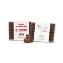 Chocolade bouwstenen met eigen sleeve - Vrijwilliger
