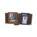 Chocolade bouwstenen met eigen sleeve - Communie Jongen