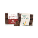 Chocolade bouwstenen met eigen sleeve - Vrijwilliger