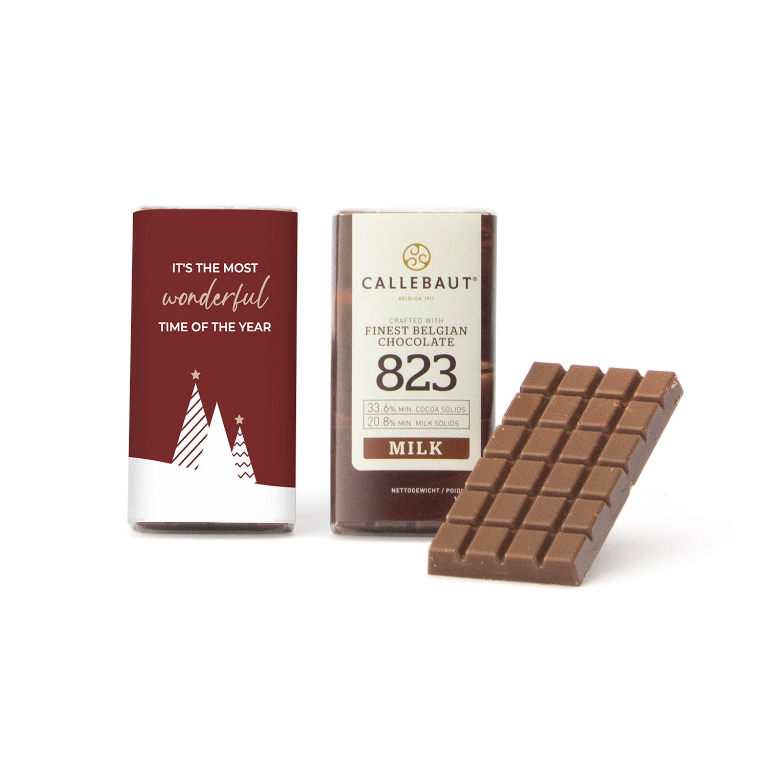 Callebaut chocolaatjes (25 stuks) - Kerst - Bedankjes.nl