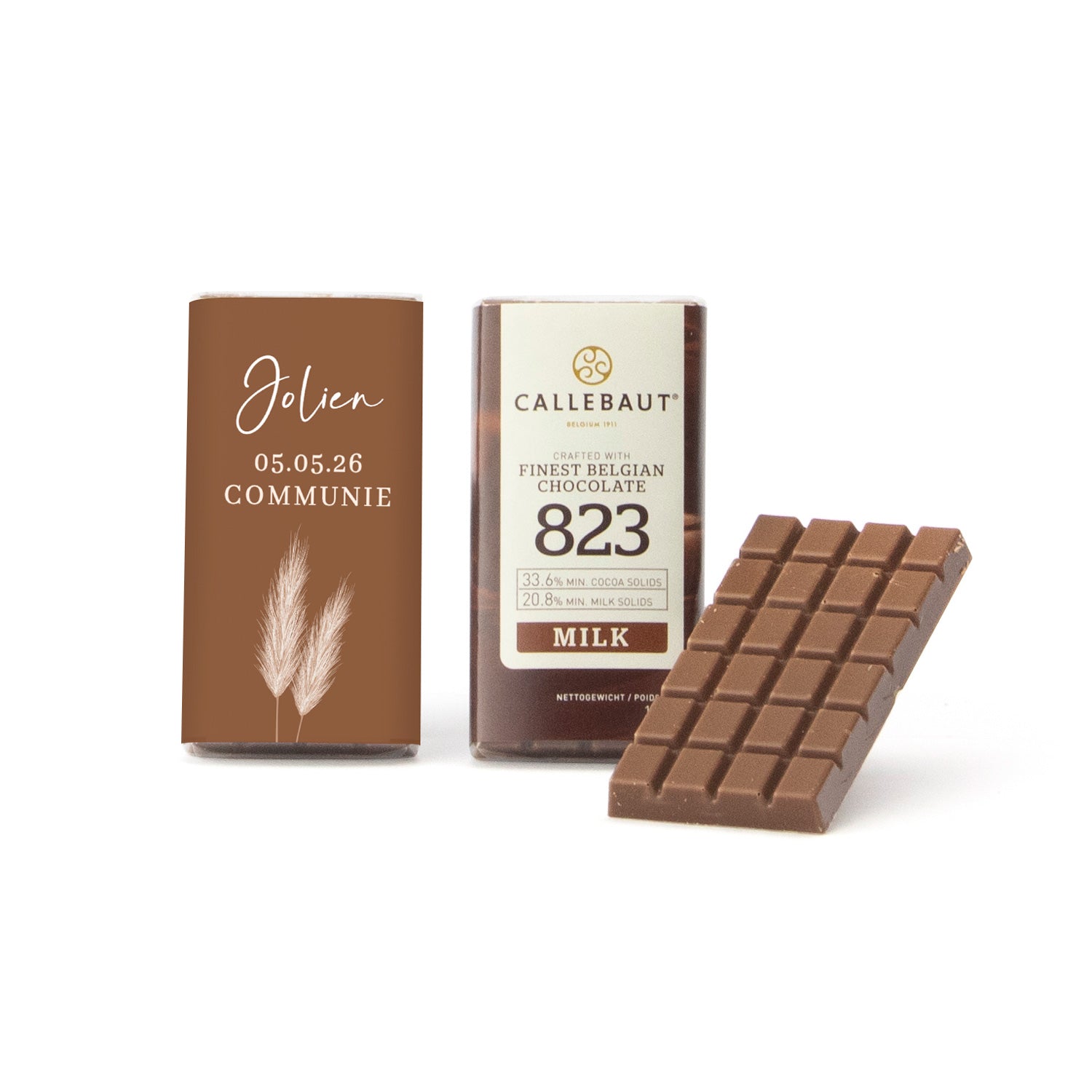 Callebaut chocolaatjes (25 stuks) - Communie meisjes - Bedankjes.nl