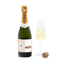 Fles cava met persoonlijk etiket - Verpleging - Bedankjes.nl