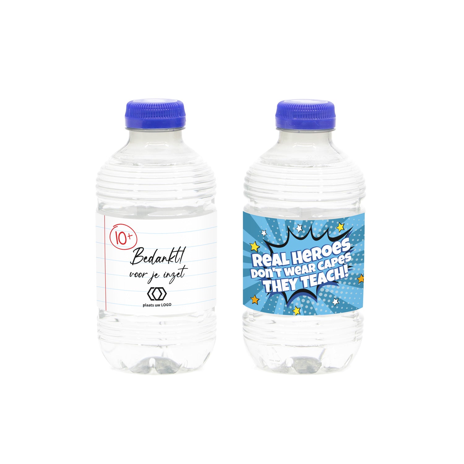 Flesje Chaudfontaine water 33CL met eigen etiket - Leraar - Bedankjes.nl