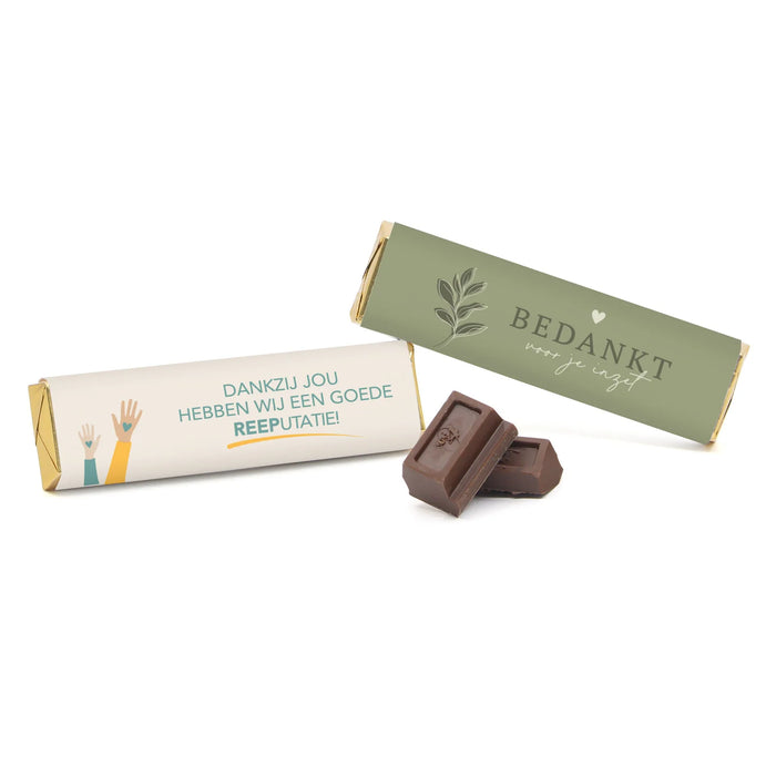 Chocoladereep met eigen wikkel - Vrijwilliger