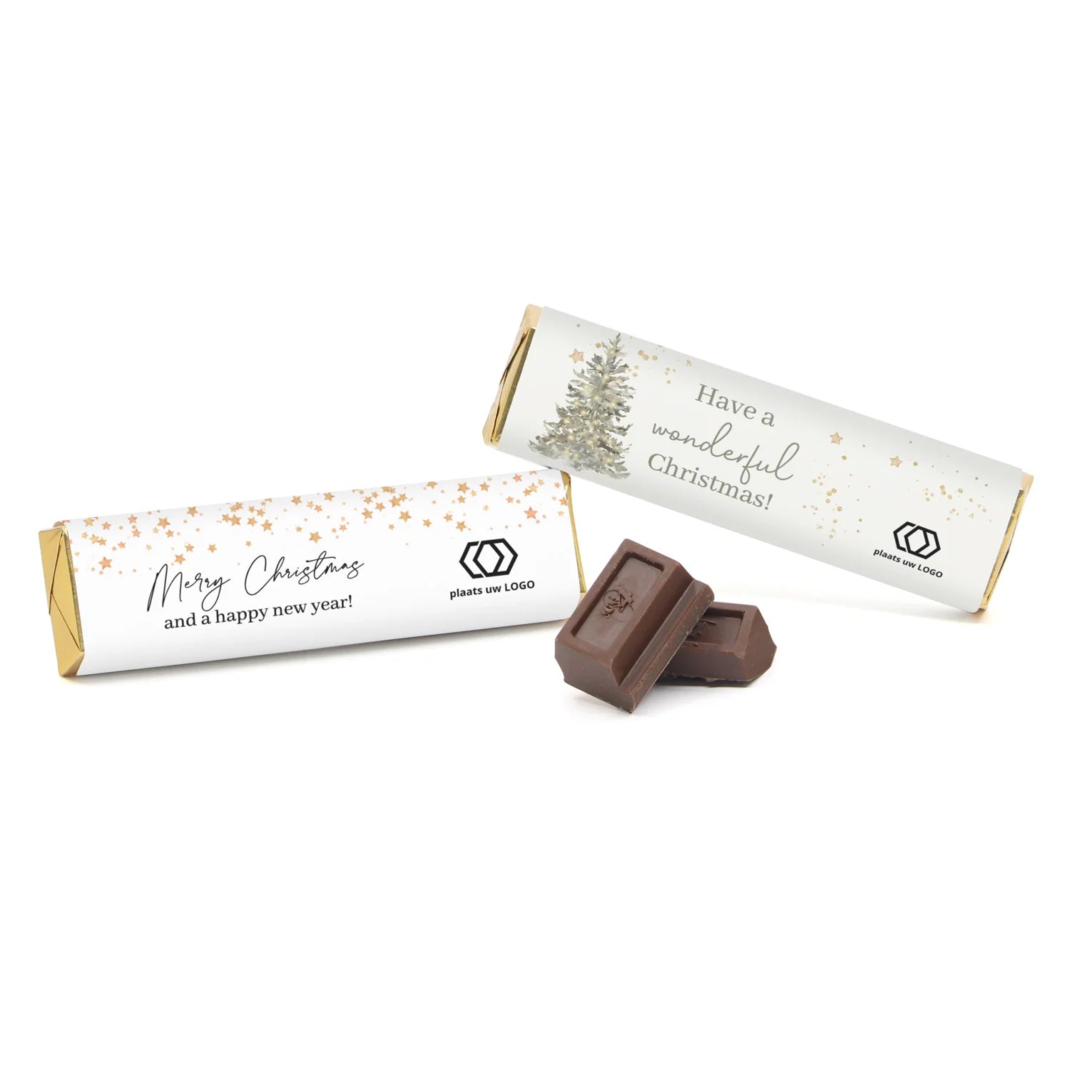 Chocoladereep met eigen wikkel - Kerst
