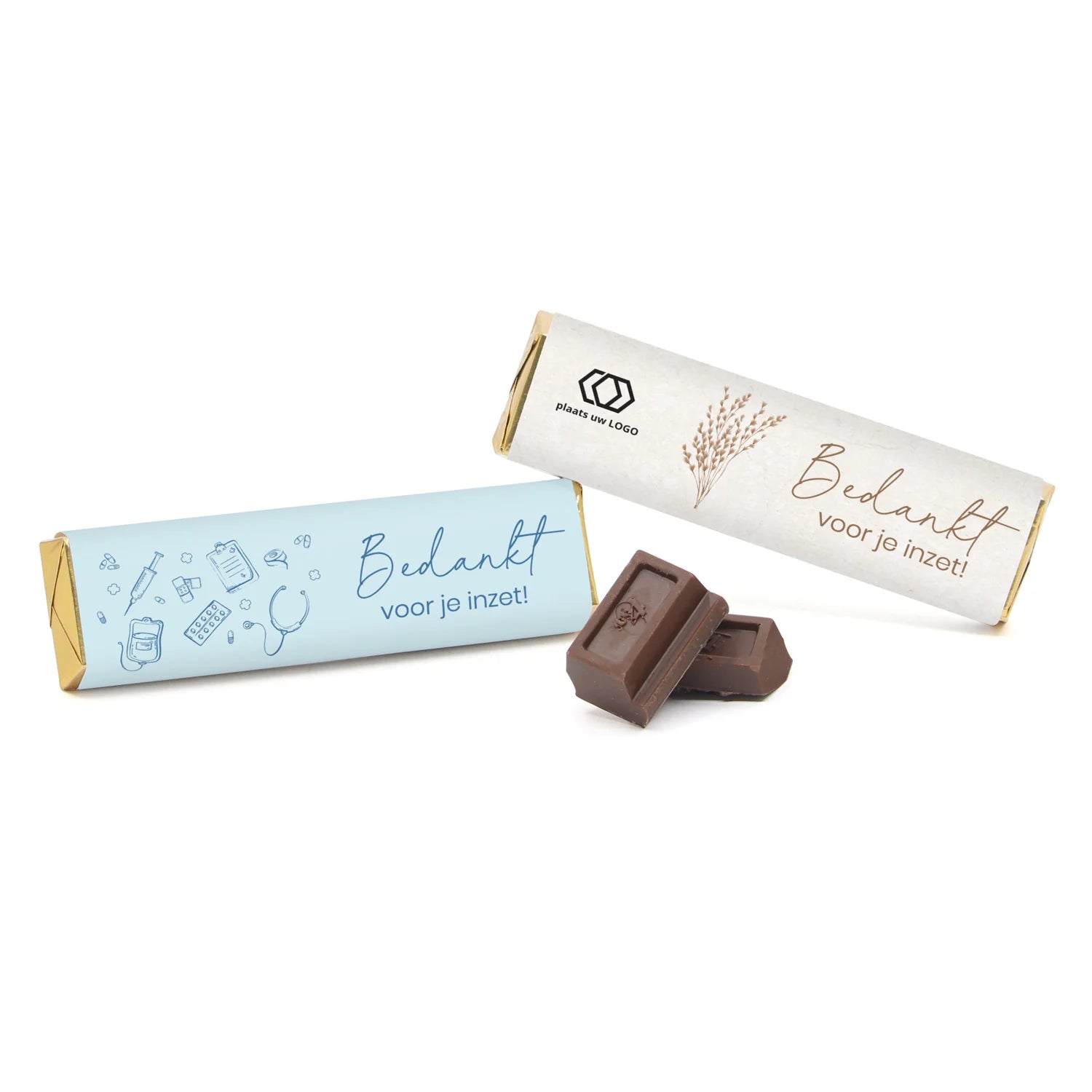 Chocoladereep met eigen wikkel - Verpleging