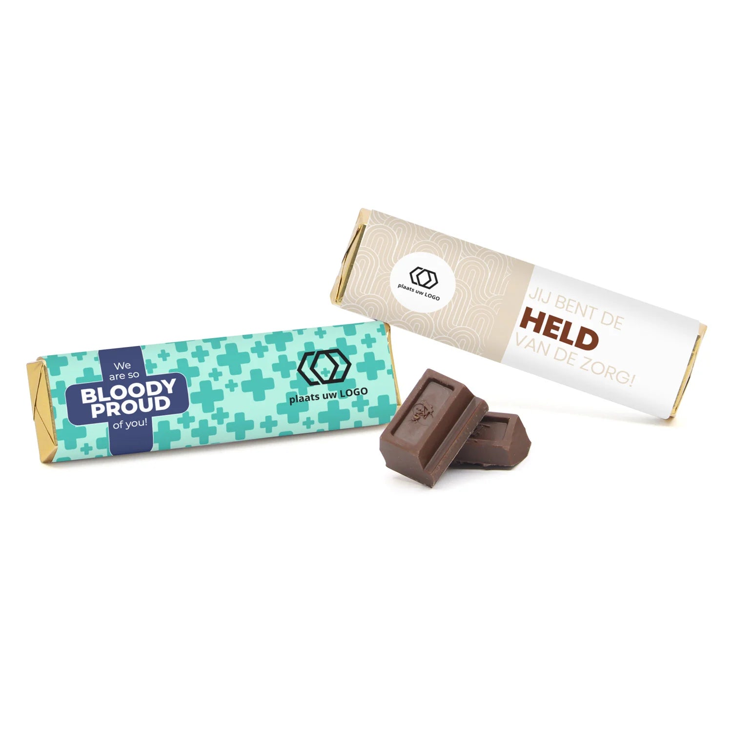 Chocoladereep met eigen wikkel - Verpleging