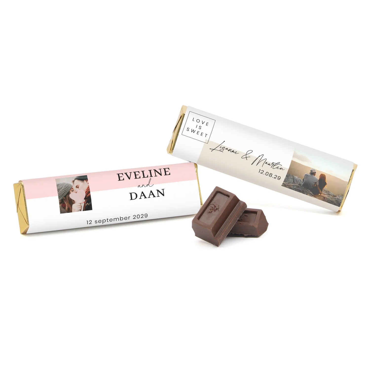 Chocoladereep met eigen wikkel - Trouwen