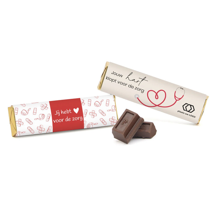 Chocoladereep met eigen wikkel - Verpleging