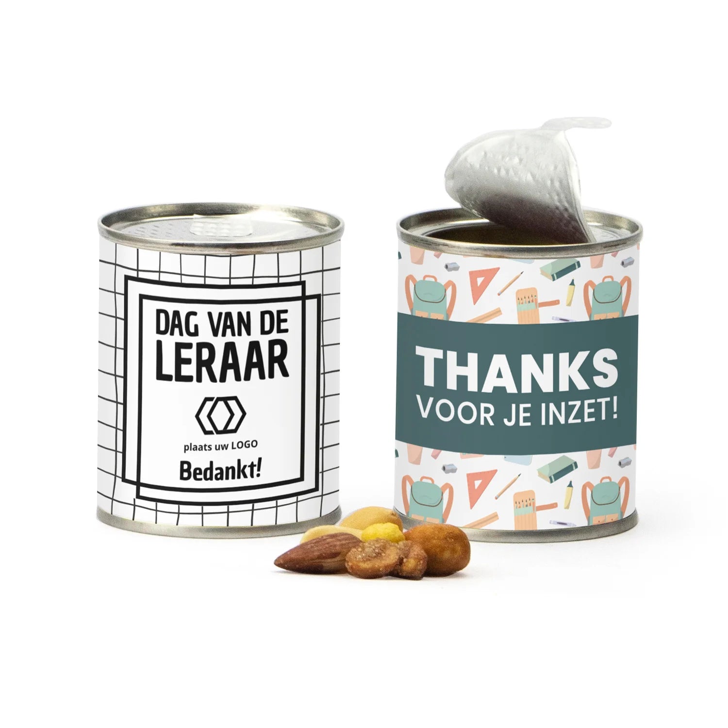 Blikje Cocktailmix met eigen logo - Leraar - Bedankjes.nl