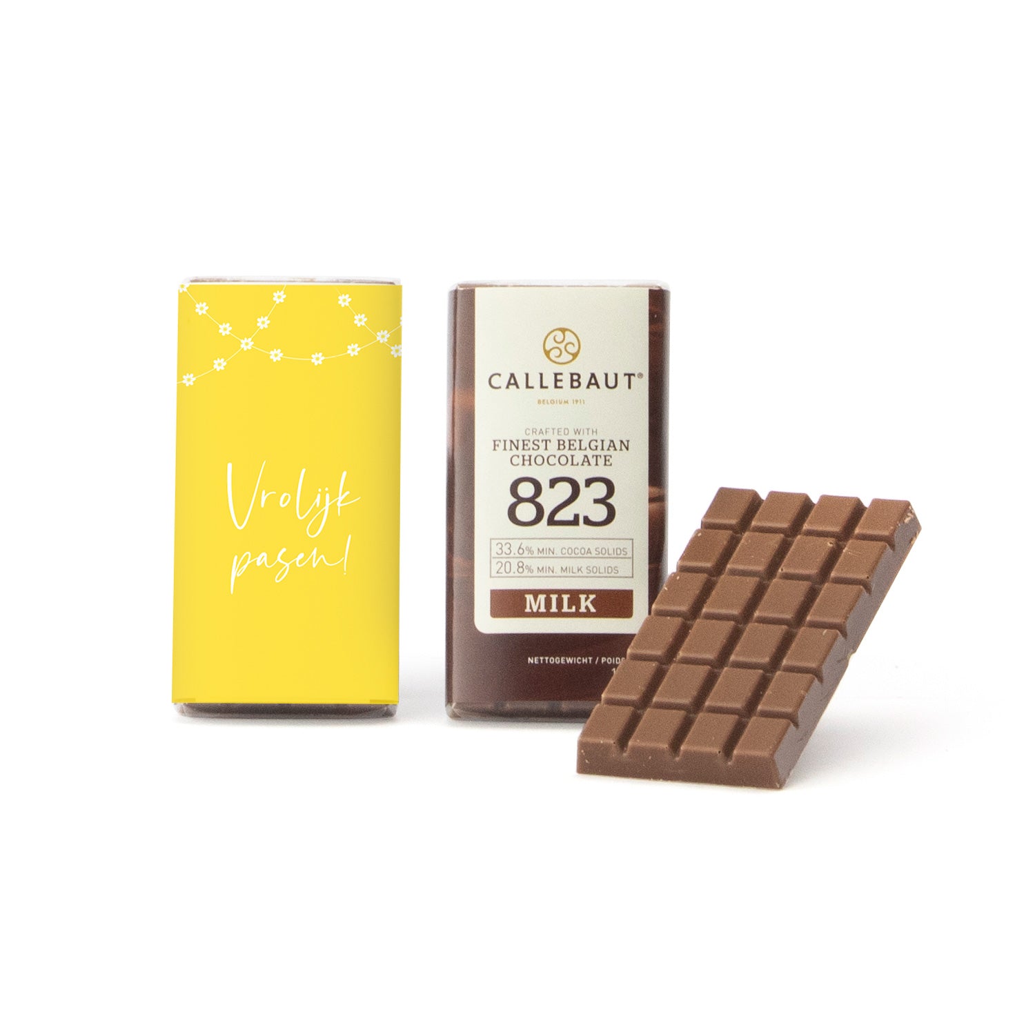 Callebaut mini chocoladereep (25 stuks) - Pasen - Bedankjes.nl