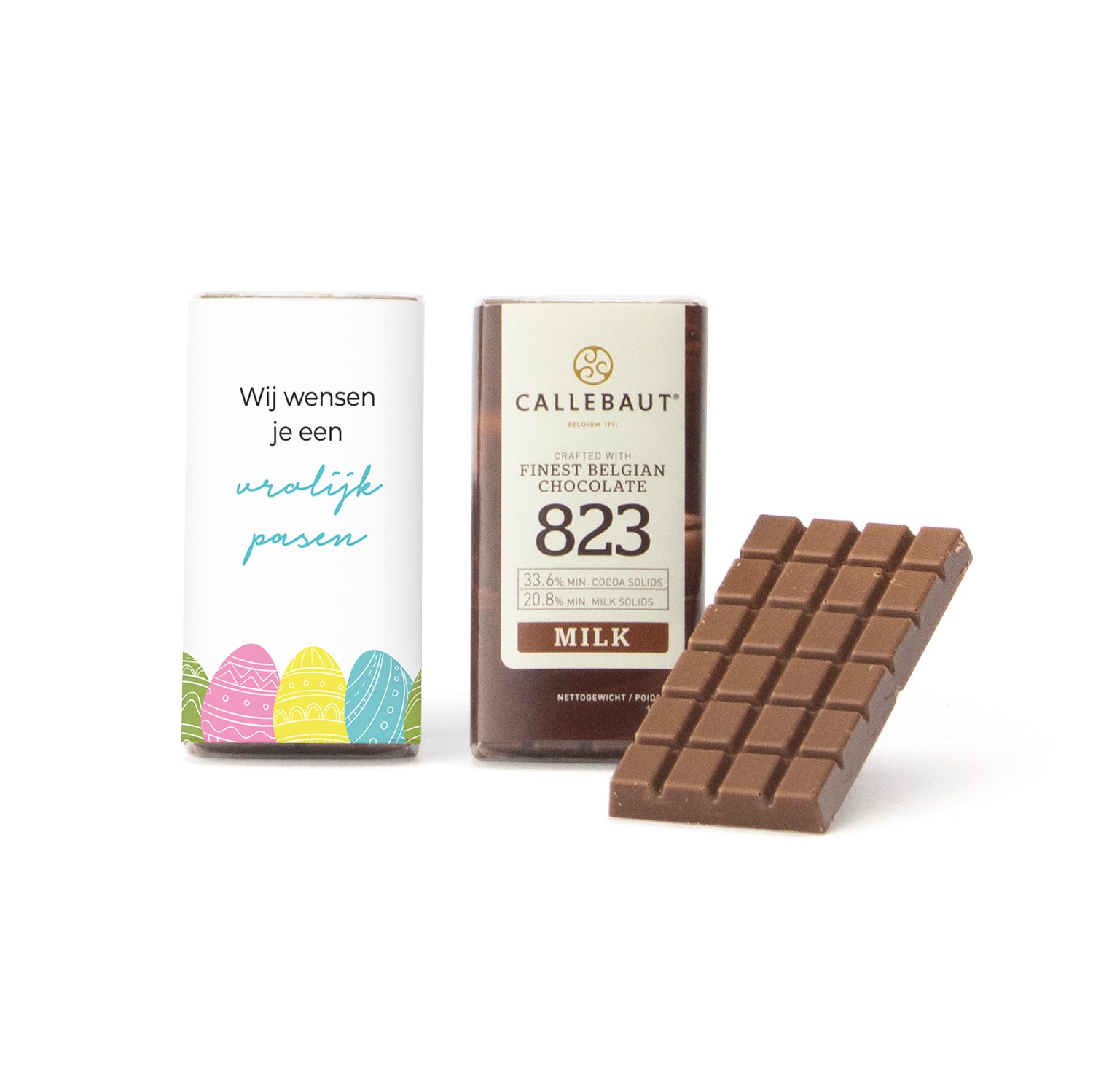 Callebaut mini chocoladereep (25 stuks) - Pasen - Bedankjes.nl