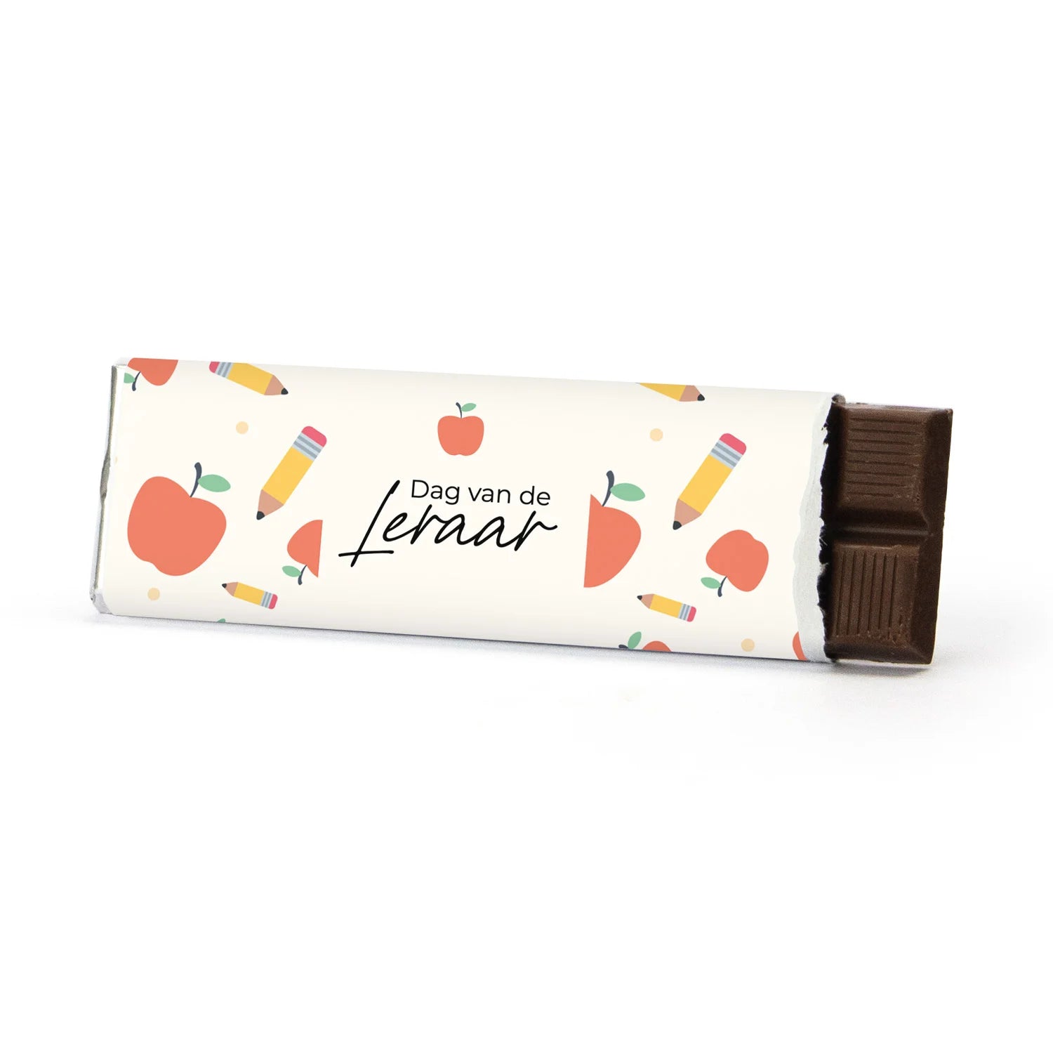 Chocoladereep met eigen wikkel - Leraar - Bedankjes.nl