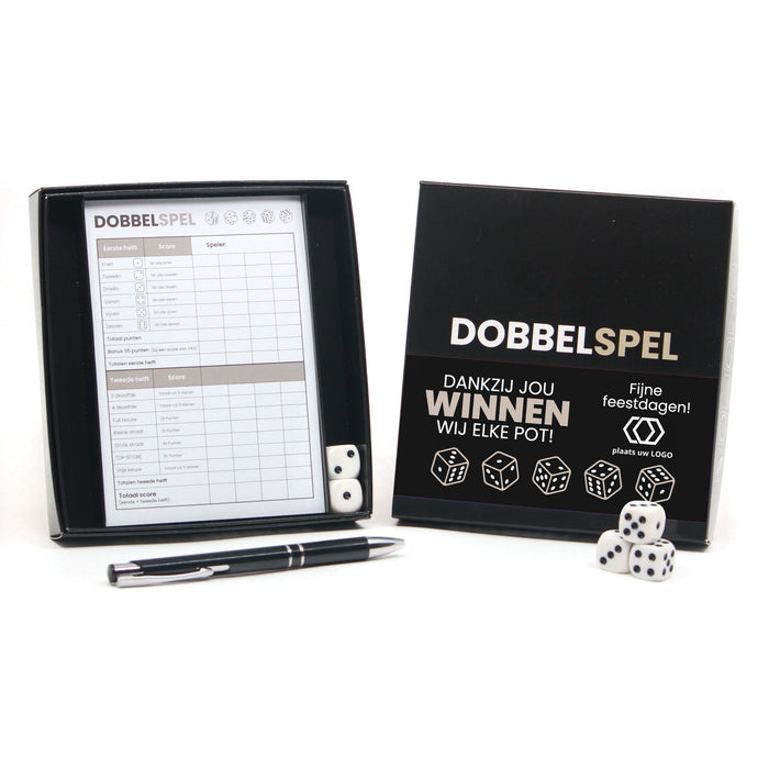 Dobbelspel met eigen sleeve - Kerst