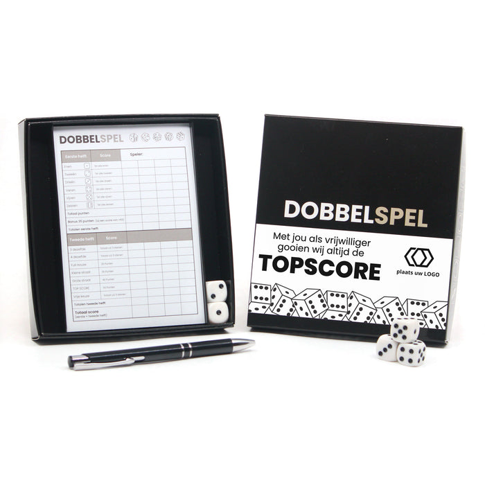 Dobbelspel met eigen sleeve - Vrijwiliger