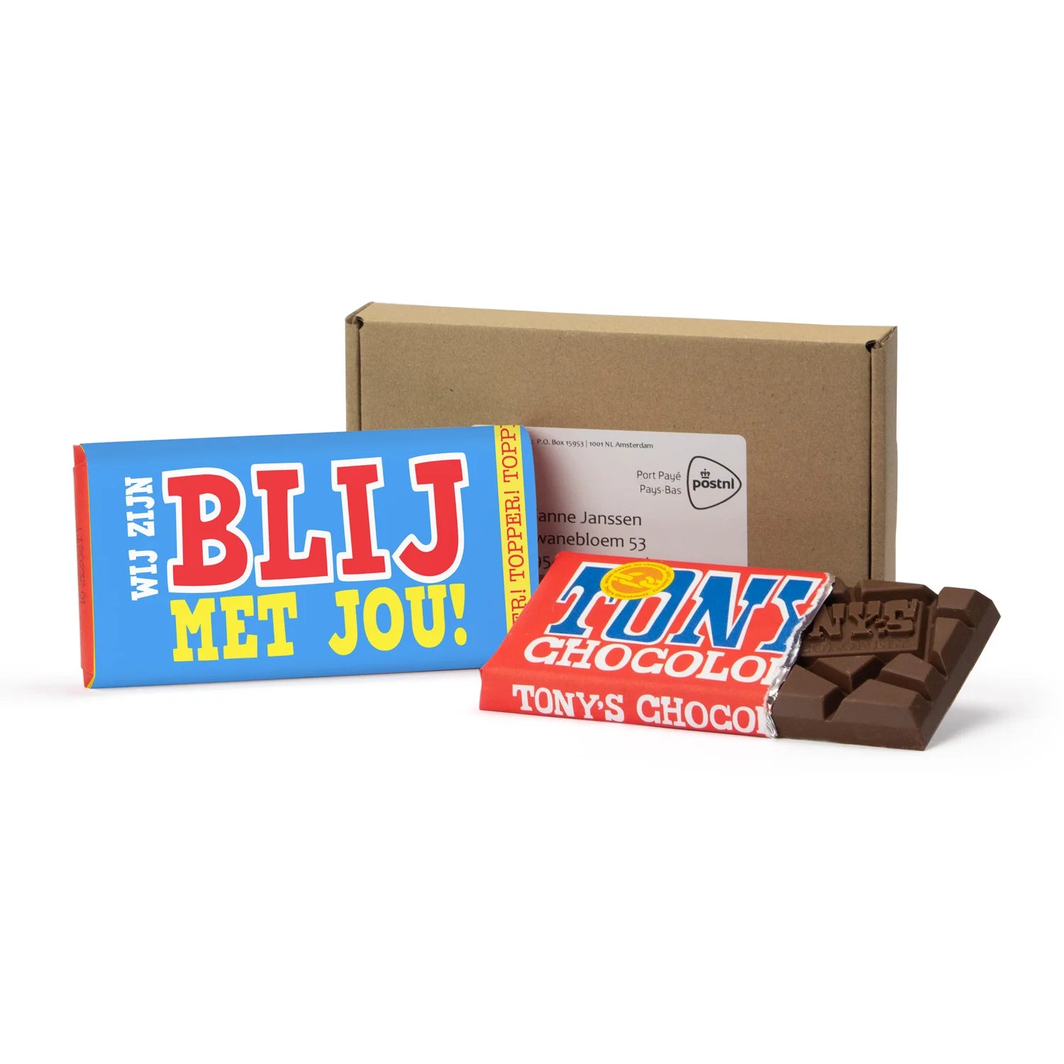 Tony's Chocolonely 180gram versturen - Brievenbus
