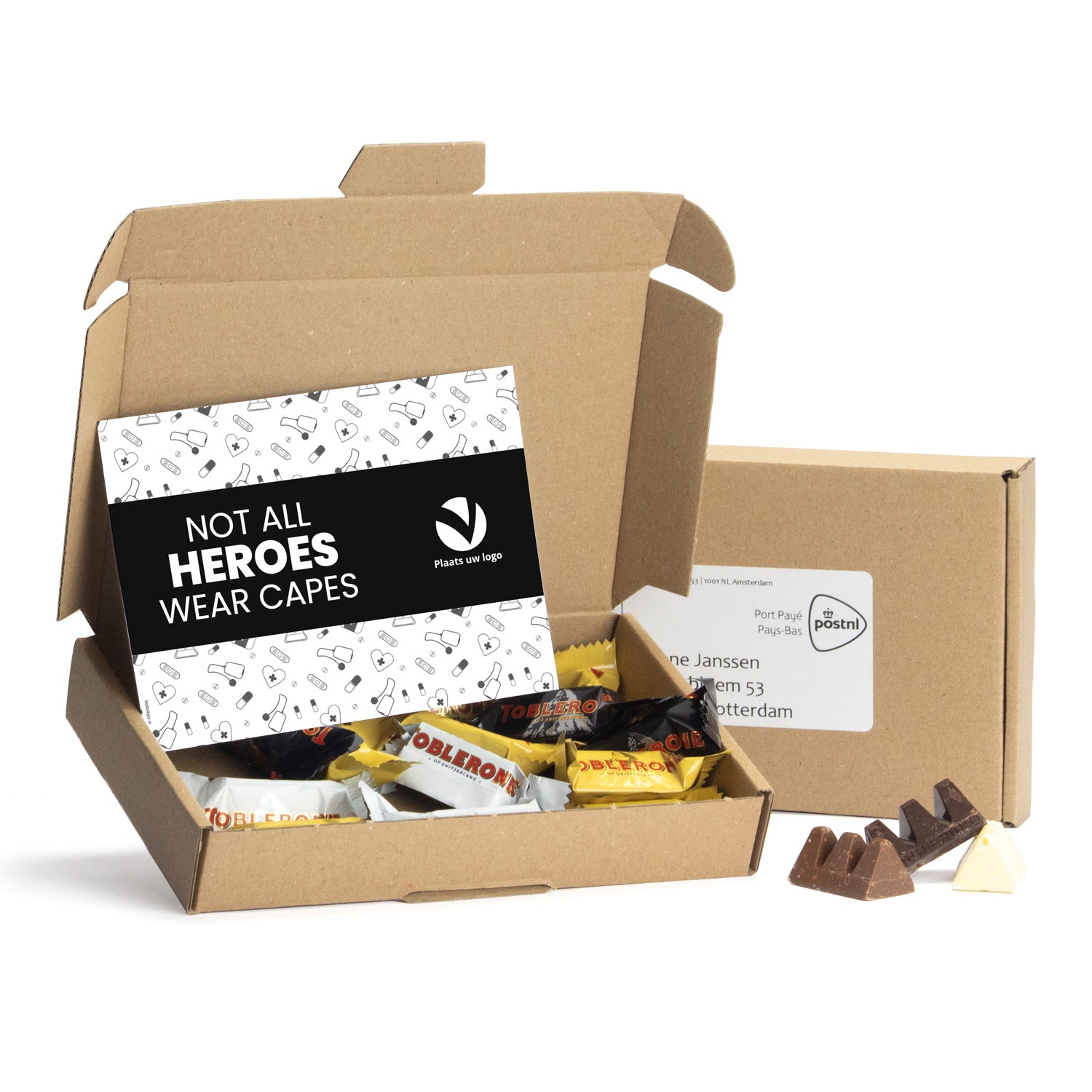 Topperpakket met Toblerone chocolade - Verpleging - Bedankjes.nl