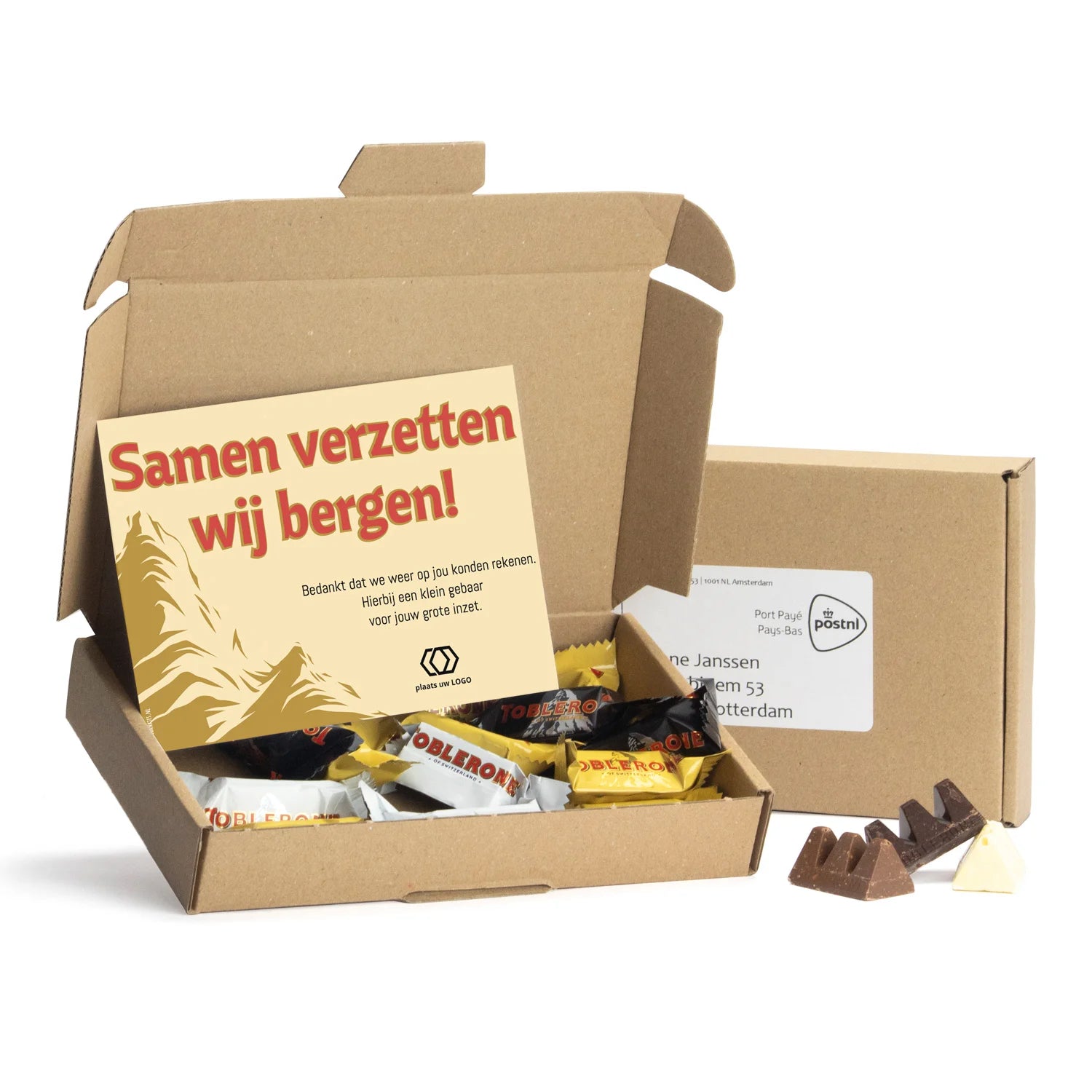 Pakket met Toblerone chocolade - Brievenbus