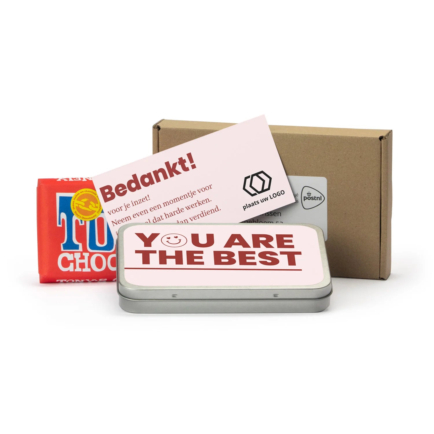 Tony's Chocolonely 180 gram in blik - Brievenbus