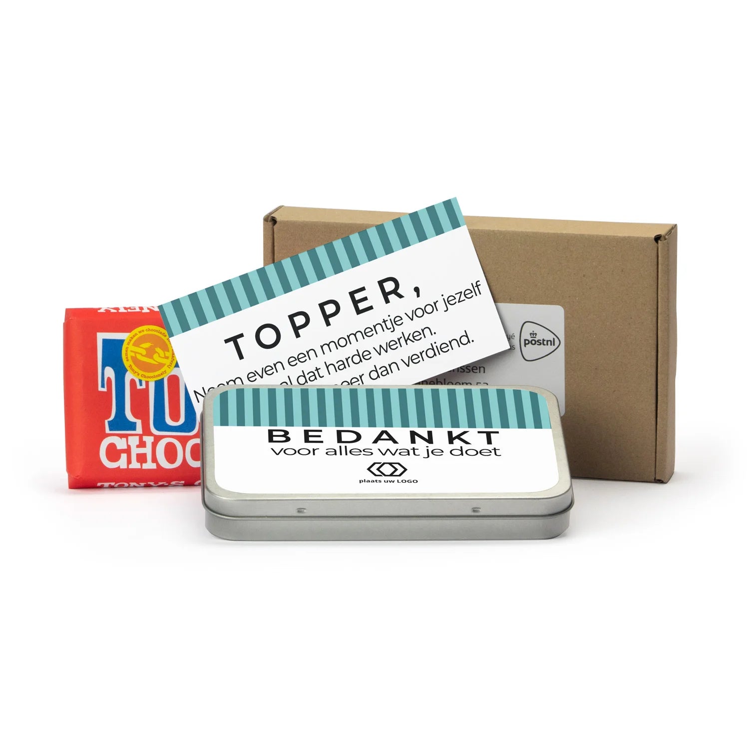 Tony's Chocolonely 180 gram in blik - Brievenbus