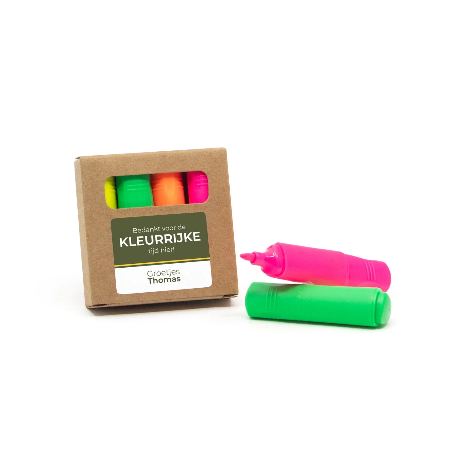 Markeerstiftjes met sticker - Collega - Bedankjes.nl