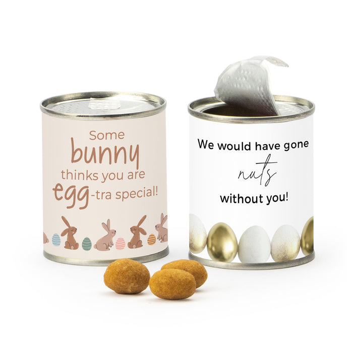Blikje Borrelnootjes met logo - Pasen