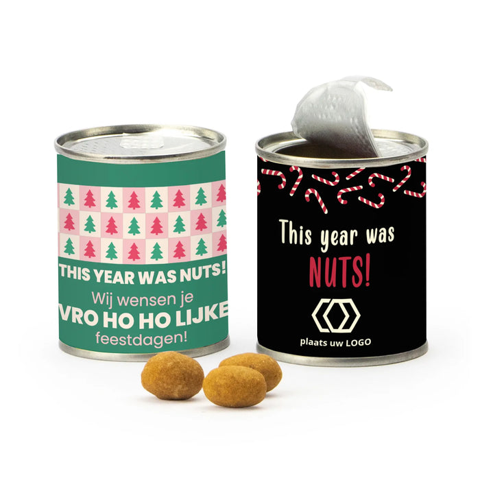 Blikje kerstborrelnootjes - Kerst
