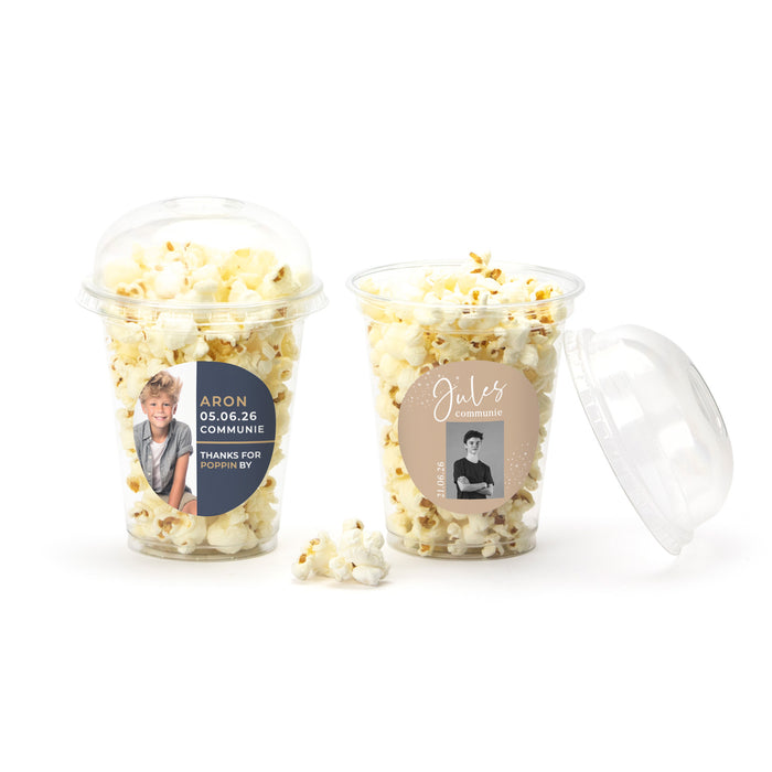 Popcorn beker - Communie jongens