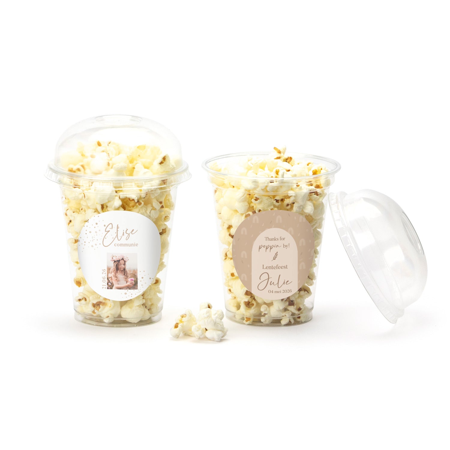 Popcorn beker - Communie meisjes - Bedankjes.nl