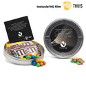 Filmblik met Pathé Thuis code en M&M's - Bedankjes.nl
