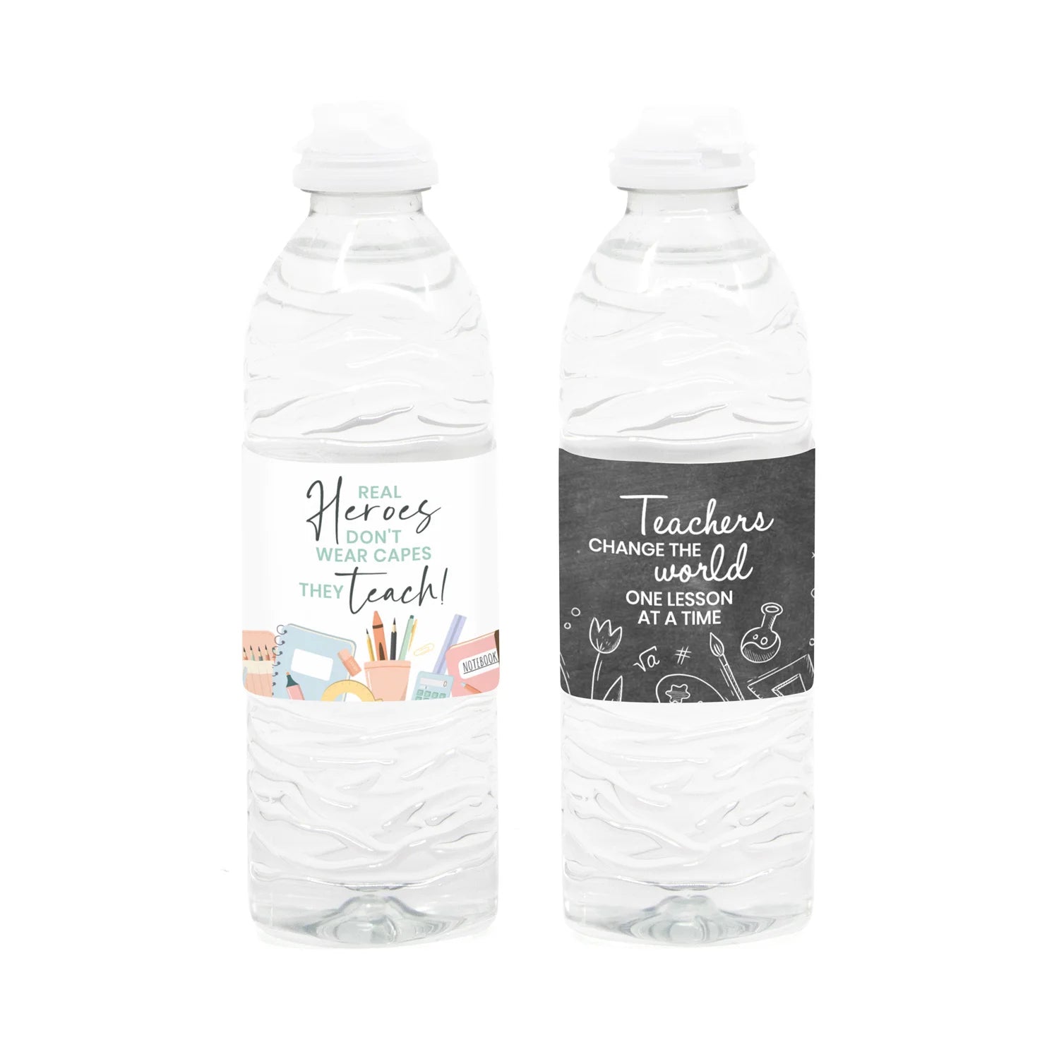 Flesje water met eigen etiket - Leraar - Bedankjes.nl
