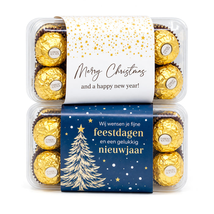 Ferrero Rocher Box 16 met eigen logo - Kerst