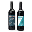 Fles Rode wijn met eigen logo op etiket - Verpleging - Bedankjes.nl