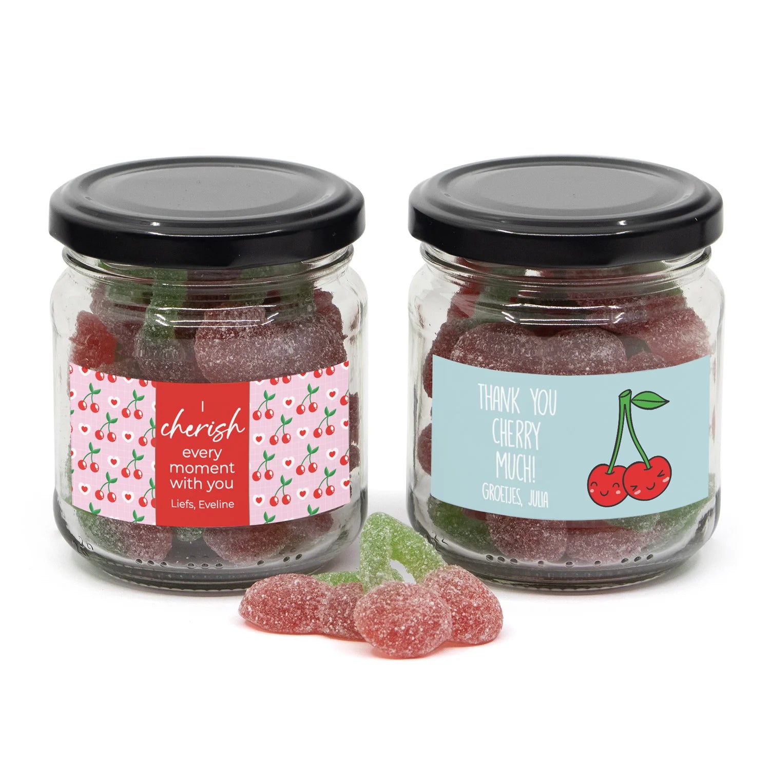 Glazen potje Thank you Cherry Much - Afscheid Collega