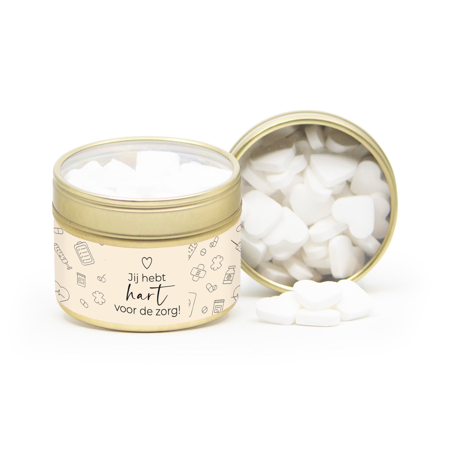 Vensterblikje Jij bent goud waard met eigen wikkel - Verpleging - Bedankjes.nl