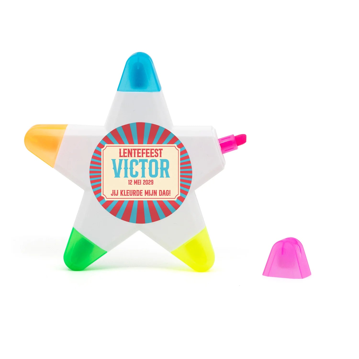 Highlight ster met eigen etiket - Communie Jongens