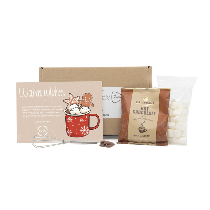 Hot Chocolate met eigen kaart versturen - Kerst