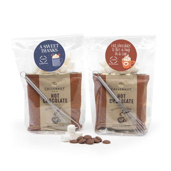 Hot Chocolate in zakje met eigen etiket - Zakelijk