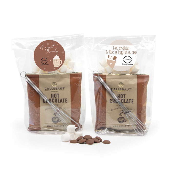 Hot Chocolate in zakje met eigen etiket - Vrijwilliger