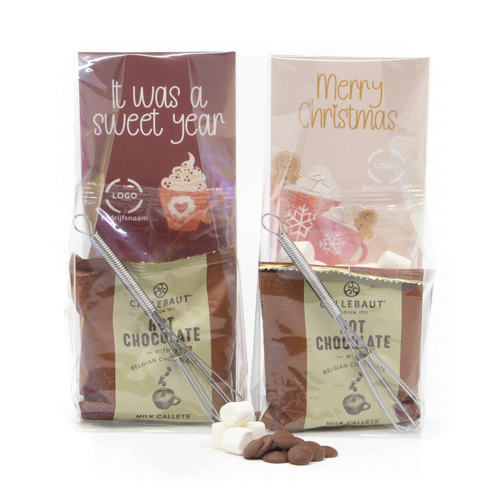 Hot Chocolate in zakje met eigen etiket - Kerst