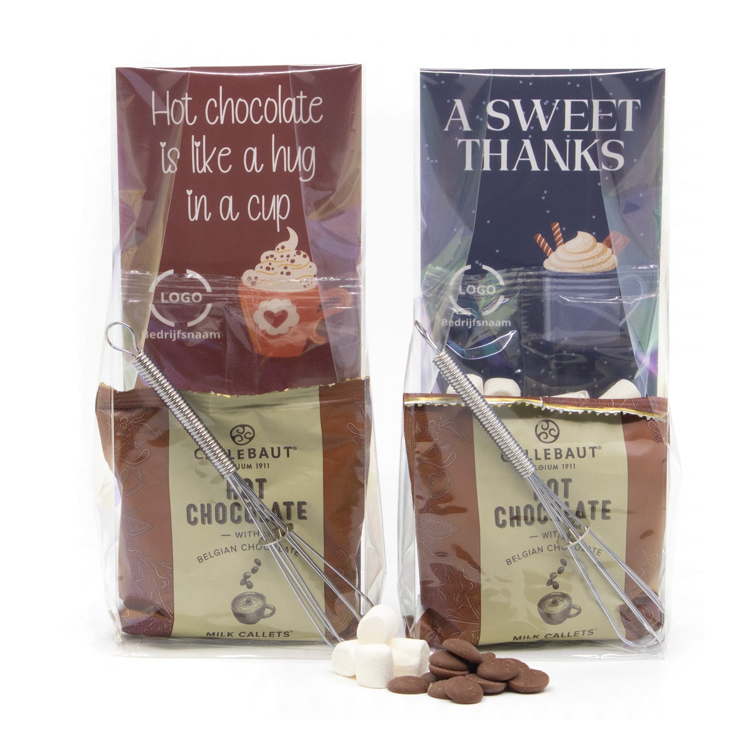 Hot Chocolate in zakje met eigen etiket - Zakelijk - Bedankjes.nl