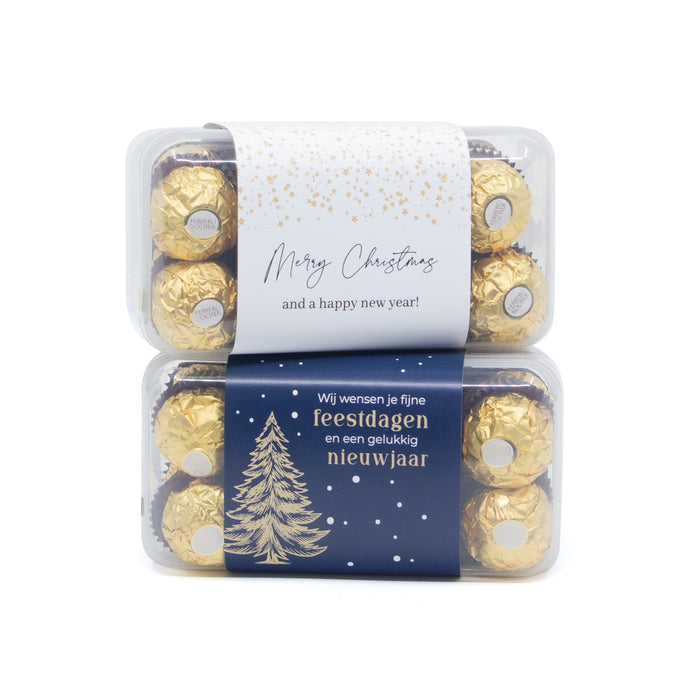 Ferrero Rocher Box 16 met eigen logo - Kerst