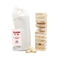 Jenga spel met eigen kaartje - Vrijwilliger