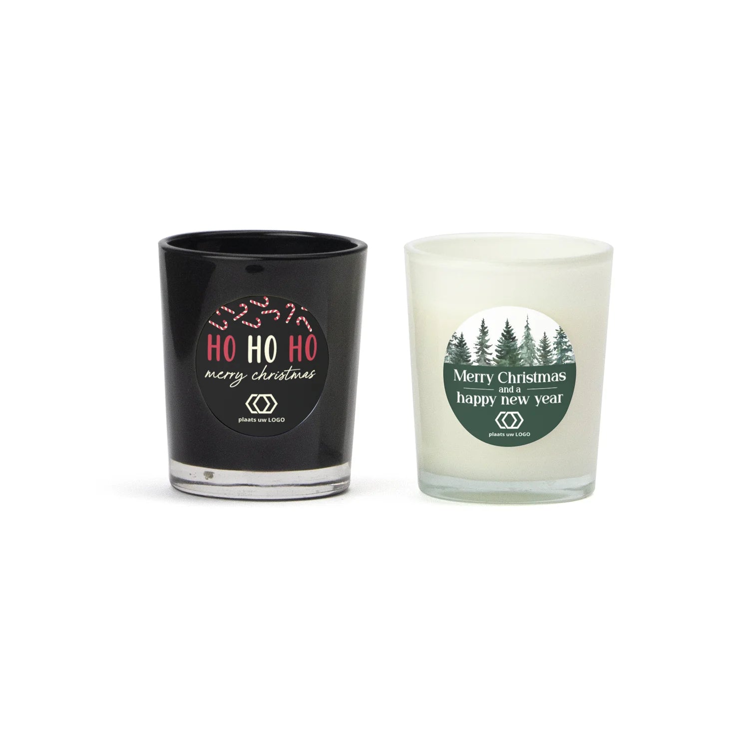 Geurkaarsje in glas - Kerst - Bedankjes.nl