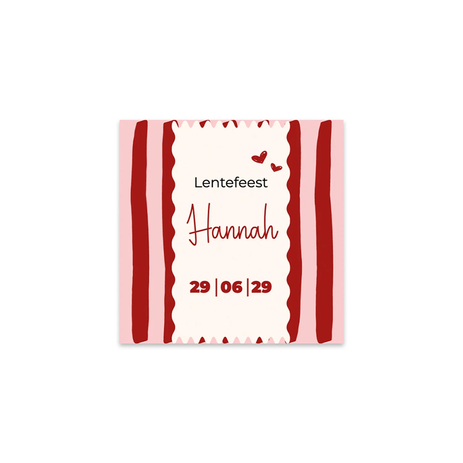 Kaartjes (5 x 5cm)- Communie meisjes