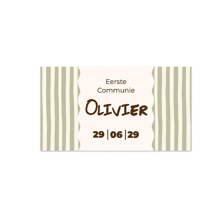 Kaartjes (9 x 5cm)- Communie jongens