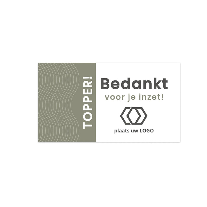 Persoonlijke kaartjes (9 x 5cm) - Zakelijk