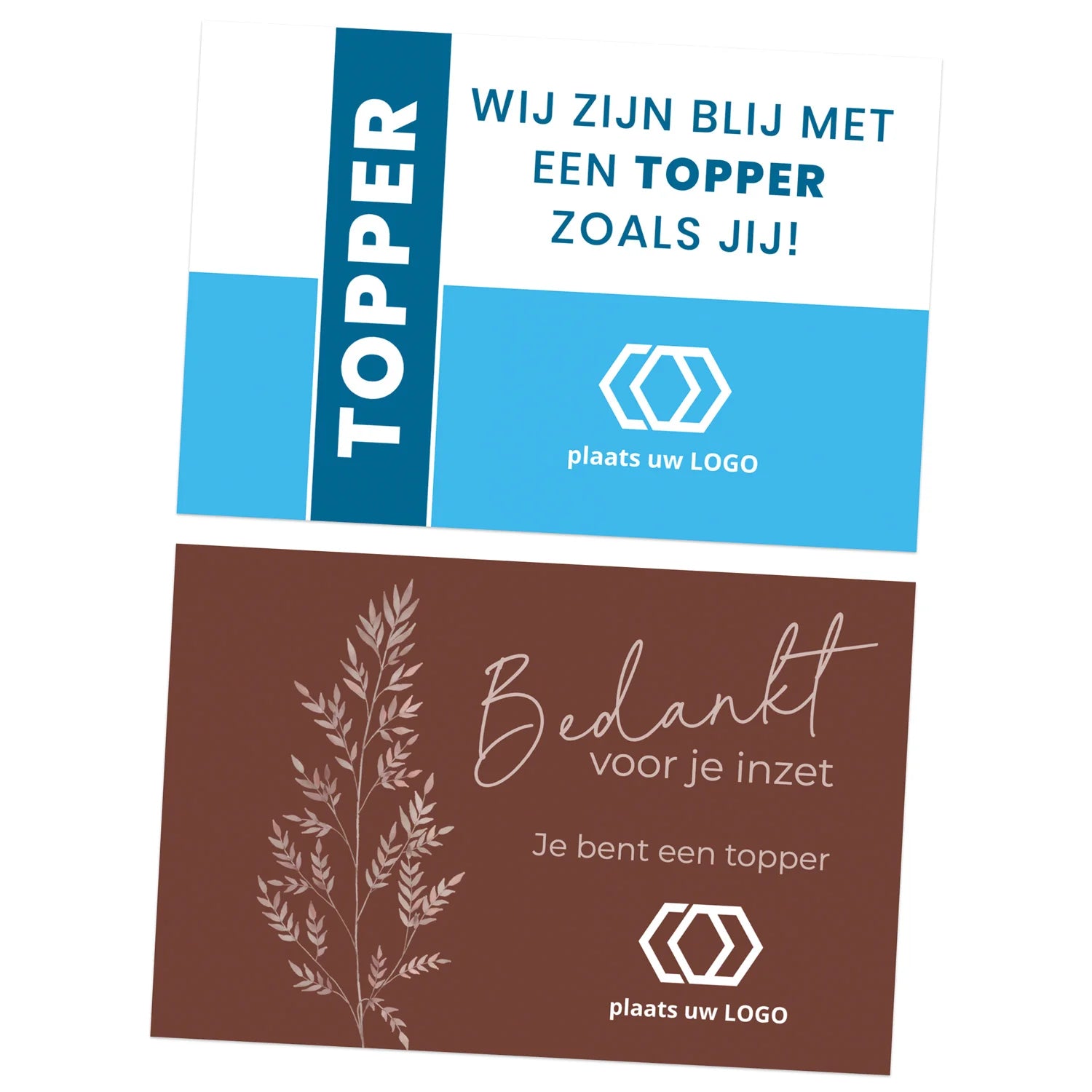Kaartjes (15 x 10cm) - Zakelijk - Bedankjes.nl