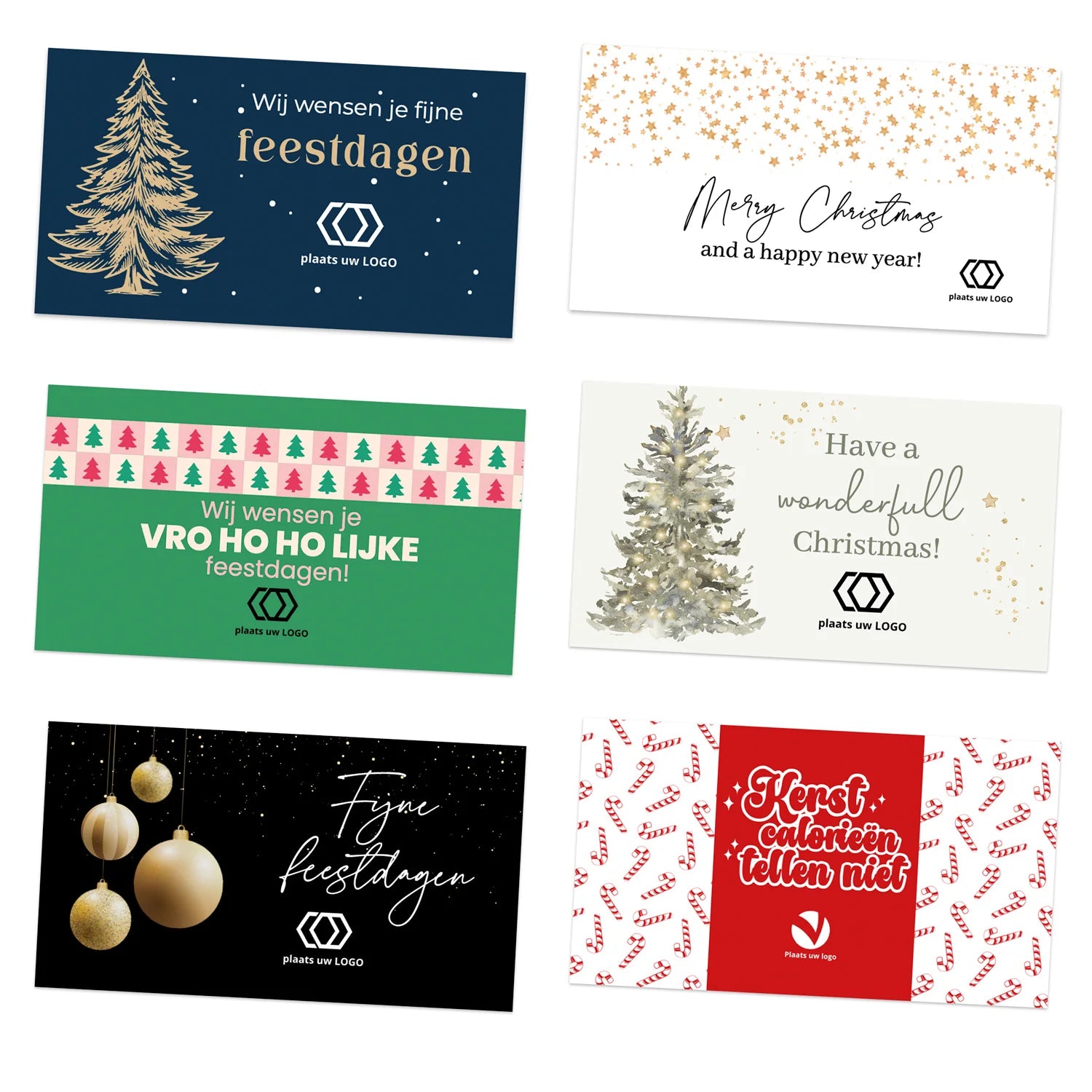 Persoonlijke kerstkaartjes (9 x 5cm) - Kerst